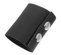 UPKOCH Élastique à Cheveux Couleur Aléatoire en Cuir Noir pour Filles, Design Simple et Chic, Facile à Porter, Ne Casse Pas Cheveux, Travail Anniversaire