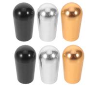UPKOCH Embouts de Commutateur en Aluminium 6 Pièces pour Guitare Électrique M3.5 Capuchons de Bouton 3 Positions, Installation Facile et Stabilité du Signal Améliorée