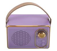UPKOCH Enceinte sans Fil Portable Rétro Mini Subwoofer avec Stéréo et Poignée Compacte pour Extérieur Camping Maison Cuisine et Chambre