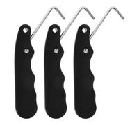 UPKOCH Ensemble de 3 Serrage-Patins de Hockey Pliables en Acier Inoxydable Noir 9,3 X 2,8 X 1,2 Cm, Outil de Serrage Rapide des Lacets pour Patins à Glace et Patins Artistiques,