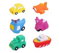 UPKOCH Ensemble de 6 Jouets de Bain Véhicules pour Garçon et Filles 0-2 Ans, Jouets de Bain en Vinyle Sécurisés, Développement Motricité Fine, Flottants, pour Piscine Gonflable