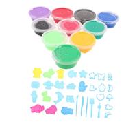 UPKOCH Ensemble de Boue de Couleur kit de Jouets en Argile pâte à Modeler autodurcissante Modèle d'argile coloré Argile avec moisissure Clay kit Plastique