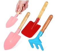 UPKOCH Ensemble de Jardinage Mini Truelle Pelle Râteau 3 Pièces Outils Extérieur Kit Compact pour Fleurs et Légumes