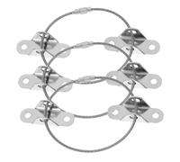 UPKOCH Ensembles de Sangles de Sécurité en Acier Inoxydable Lot de 3 Résistant Anti-basculement avec Vis Autoforeuses et Chevilles D'expansion pour Meubles Protection Enfants