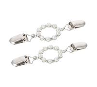 UPKOCH Épingles pour Foulard en Alliage Argenté, Lot de 2 Clips à Châle Élégants et Pratiques, Accessoires Chics pour Pull ou Cardigan, Look et Facile à Porter