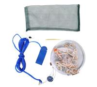 UPKOCH Épuisette De Pêche À avec Anneau en Aluminium Américain Matériel De Pêche Au Lancer De Ménés Piège À Eau Salée Piège À Poissons Filet De