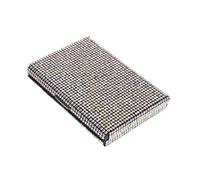 UPKOCH Étui à cartes de visite orné de strass - Boîte à cartes de crédit fine et élégante pour bureau, à main ou voyage d'affaires - Organiseur portable pour bureau ou voiture 9,9 x 6,9 x 1,5