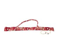 UPKOCH Étui de protection pour flûte avec bandoulière, protège-flûte en bambou en coton rouge, léger et portable, pochette de transport pour enregistreur, pour spectacles en plein air et