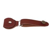 UPKOCH Étui Marron en PU pour Médiators avec Porte-Clés et Adaptateur de Sangle pour Tête de Manche de Guitare Paquet de Rangement Portable Compatible Guitares Acoustiques et