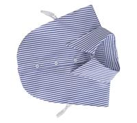 UPKOCH Faux Col Décoratif Amovible en Coton Bleu pour Femme Col de Chemise Rayé Multi-Usages Accessoire Mode Polyvalent Compatible Pulls et Chemisiers Style Automne-Hiver