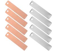 UPKOCH Feuilles de Cuivre et Zinc Électrodes pour Piles à Fruits 6 Paires de Bandes en Cuivre et Zinc Matériel d'Expérimentation Scientifique Éducative pour Kit Batterie DIY pour