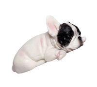 UPKOCH Figurine Réaliste de Petit Couché pour Garçon et Filles, Modèle Animal Décoratif Solide, Ornement de Chien Simulation, Éducatif Stimulant L'imagination, Décoration de Bureau