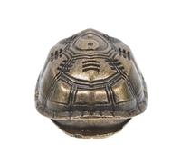 UPKOCH Figurine Tortue Feng Shui Doré Coquille de Tortue Divinatoire Portable Décoration Symbolique I Ching pour Attirer Richesse
