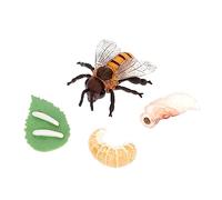 UPKOCH Figurines Cycle de Vie Abeille Éducatives Garçon et Filles, Modèles Miniatures en Plastique Solide, Ensemble 4 Pièces pour Apprentissage Montessori, Jeu Pédagogique Scolaire