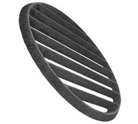 UPKOCH Foyer Ronde Fonte Résistance Élevée Chaleur pour Cheminée Intérieure et Barbecue Extérieur