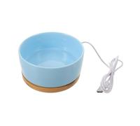 UPKOCH Gamelle Chauffante Électrique pour Chats et Chiens, 350ml Céramique