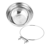 UPKOCH Gamelle Suspendue pour Chien en Acier Inoxydable Profond 20x10 Cm Distributeur d'eau pour Cage Bol d'alimentation Animaux Usage Intérieur Chien et Chiot