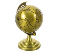 UPKOCH Globe Métallique Vintage Modèle Décor de Bureau Rétro Métal Stable Globe Terrestre Rotatif pour Décoration de Table