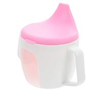 UPKOCH Gobelet à Bec Bébé 150ml Avec Double Anse, Plastique Sans, Tasse D’eau Portable Pour Tout-petits Filles Et Garçons, Apprentissage Boisson Au Quotidien, Couleur Rose