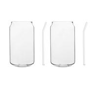 UPKOCH Gobelet Isotherme Avec Paille 350 Ml Verre Transparent Pour Café Latte Macchiato Thé Boissons Fraîches Cuisine Maison Lot De 2 Usage Quotidien Réunion Familiale
