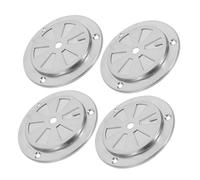 UPKOCH Grille D’aération INOX pour Barbecue Et Four - 4 Pièces Rondes Résistantes à La Chaleur - Ventilation Et Silencieuse pour Fumoir Et Cuisson en Extérieur