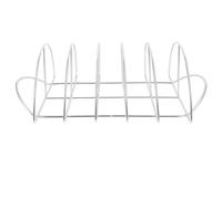 UPKOCH Grille De Barbecue Et Support De Barbecue Extérieur en Acier Inoxydable Épais Support Demi-Cercle pour Grillades Homogènes Usage Domestique Et Camping