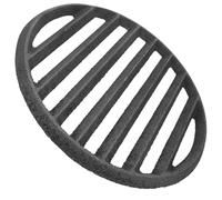UPKOCH Grille de Cheminée Ronde en Fonte Robuste 25cm pour Barbecue Extérieur, Évite L'accumulation de Cendres Finition Lisse, Accessoire de Remplacement