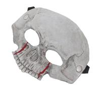 UPKOCH Halloween Demi-visage Crâne Squelette Mousse PU pour Adultes Accessoire Cosplay Gothique et Bal Masqué Détails Réalistes pour Fête et Théâtre