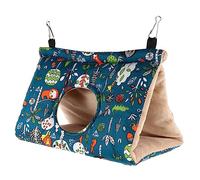 UPKOCH Hamac Épais pour Oiseaux Nid Chaud en Coton Triangle Suspendu pour Perroquets Abri Confortable Nichoir pour Hiver Facile à Installer Couleur Vivid