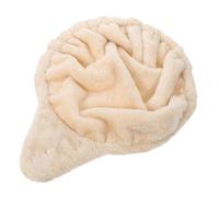 UPKOCH Hamac Suspendu pour Chat 33 CM en Flanelle Douce Couleur Beige Crème Accessoire Compatible Arbres à Chat Lit de Sieste Moelleux et Confortable pour Petits Animaux