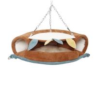 UPKOCH Hamac Suspendu pour Hamster Lit Douillet et Tunnel Chaud pour Petits Rongeurs Coussin Confortable pour Cage de Rongeur Hiver