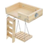 UPKOCH Hamster avec Échelle Flexible et Balançoire Plateforme Sûre et Durable pour Petits Rongeurs Installation Facile Stimule et Jeu