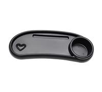 UPKOCH Handrarte de l'assiette portion plateau enfants détenteur de la tasse poussette porte-gobelet universel porte-collation porte-gobelet de Plastique Noir