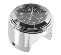 UPKOCH Horloge de Guidon Moto Aluminium avec Thermomètre Intégré Design Minimaliste Antipoussière Montée Facile pour Poignées de Moto Affichage Précis et Compact