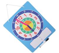 UPKOCH Horloge Pédagogique Garçon Fille Modèle Éducatif avec Aiguilles Mobiles Tableau Effaçable Apprentissage Heures pour École et Maison