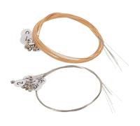 UPKOCH Jeu de Cordes Métalliques de Remplacement pour Harpe-Lyre 16 Cordes en Acier avec Étiquette Numérotée de Lyre en Métal Accessoires pour Instruments de Musique pour Concerts et