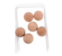 UPKOCH Jeu de Croquet pour Garçon Fille et Familles Accessoires de Sport Extérieur pour Jardin Balles Naturelles et Arceaux pour Fêtes Pelouse