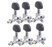 UPKOCH Jeu de Mécaniques de Guitare Boutons Daccordage Noirs Électroplacés Accessoires pour Guitare avec Installation Facile et Stable