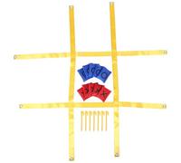 UPKOCH Jeu de Morpion Géant d'Extérieur Sangles Portable et Résistant aux Intempéries pour Jardin Pelouse et Terrasse Activité Familiale Ludique Favorisant la Coordination Œil-Main