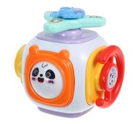 UPKOCH Jouet Montessori Sensory Busy Cube Activités Éducatif pour Bébés Développement des Compétences Motrices Fines Jouet Éveil pour Garçon Fille Voyage