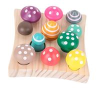 UPKOCH Jouets Bois pour Garçon Fille Jeu De Classement De Formes Récolte De Champignons Jouet Éducatif pour Tout-Petits