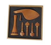 UPKOCH Kit Accessoires Pour Violon Avec Cordier Mentonnière Pique Et Chevilles Bois De Jujubier Détachées
