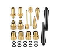 UPKOCH Kit Adaptateur Valve et Pompe Au Sol avec Aiguille pour Ballon et Accessoires Organiseur Compact pour Sport et Gonflage Pneus