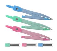UPKOCH Kit de 3 Compas Scolaires en Métal pour Dessiner des Cercles Précis, Résistant Mathématiques et Dessin Technique des Étudiants