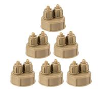 UPKOCH Kit de 6 Bouchons à Vis Rapide en Plastique Abs pour Générateur de Co2 DIY, Système Hermétique Facile à Utiliser pour Bouteille et Réacteur à Dioxyde de Carbone