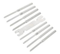 UPKOCH Kit de garde-corps de terrasse en acier, système de garde-corps à câbles, Acier Inoxydable, 8pcs, anti-rust, pour DIY cable railing system en indoor
