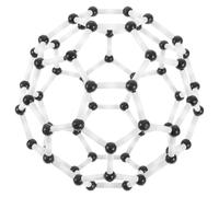 UPKOCH Kit de Modèles de Structure Moléculaire C60, Outil D'enseignement de La Chimie à Faire Soi-même, Composants en Plastique pour l'enseignement des Sciences, Multicolore