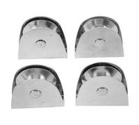 UPKOCH Kit de Réparation 4 Pièces Poulies pour Mât de Drapeau en Acier Inoxydable 304 Poulie à Gorge pour Corde de Drisse Accessoires Résistants aux Intempéries pour Usage Extérieur