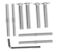 UPKOCH Kit de Vis Acier pour Poteau Griffoir Chat Boulons à Double Tête et Tête Plate Fixation avec Clé pour Remplacement et Assemblage Sécurisé