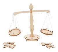 UPKOCH Kit d'expérimentation Scientifique à Faire soi-même, 5 pièces : Balance à Levier, matériel, Outil éducatif pour Enfants, Jouets de Puzzle pour l'éducation précoce des Enfants,